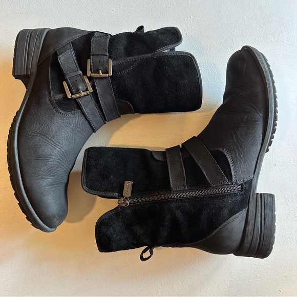 Blondo Tula Waterproof Boot Black Suede Nubuck Leather Size 9 - Picture 3 of 16